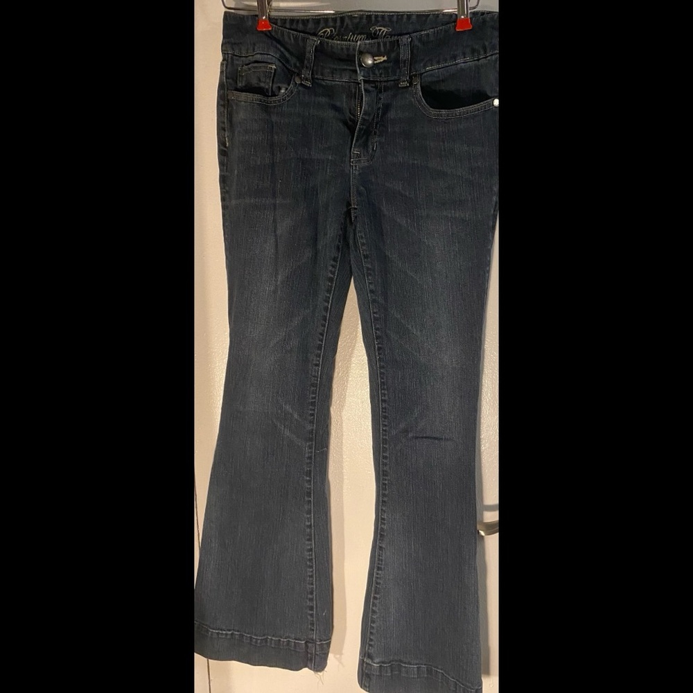 GAP Blue Flare Bootcut Jeans with Indigo Wash - Vintage